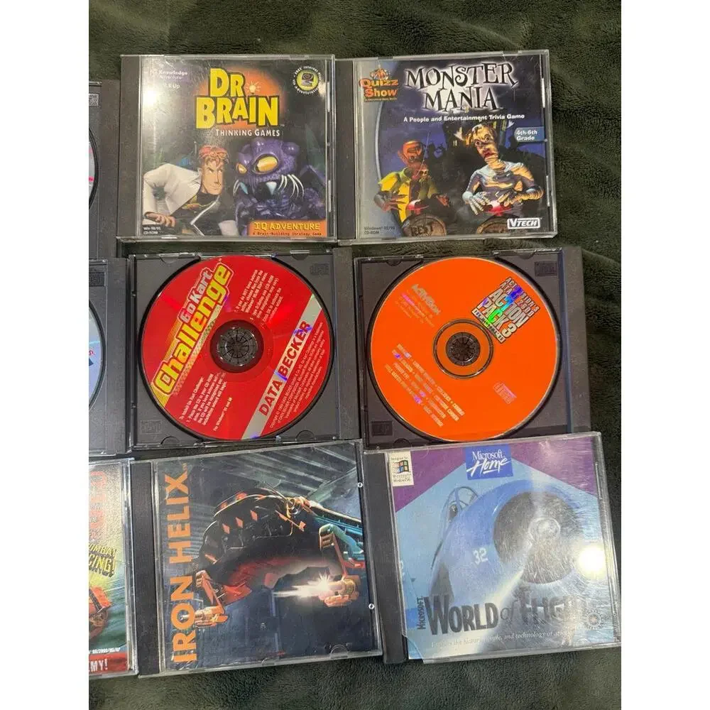 Lot of 9 VTG PC Games & Software